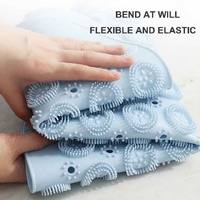 Pink Non-Slip Round Shower Foot Scrubber Mat - Soft Silicone Massage Pad for Foot Cleaning thumbnail