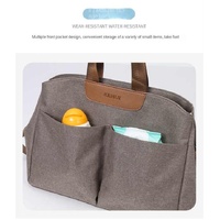 Black Multi-functional Baby Diaper Bag with Changing Mat - Travel & Stroller-Friendly Design thumbnail