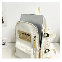 Khaki Stylish and Simple Backpack for High School and College Students – Trendy Women’s Casual Backpack for Travel and Daily Use thumbnail