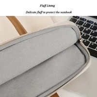Beige Simple & Stylish Laptop Bag - Elegant Notebook Carrier for Students, Professionals, and Gift Purposes thumbnail