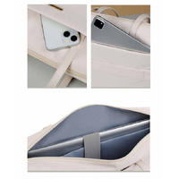 White Women’s Work Tote Bag – New Fashionable Laptop Bag, Large Capacity Business Briefcase, Commute & Office Tote thumbnail