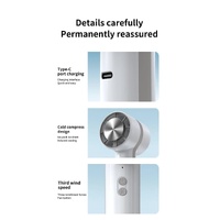 White Outdoor Handheld Cooling Fan – Mini Macaron Portable Desk Fan with Carabiner, Ideal for Home, Travel, and Hiking thumbnail