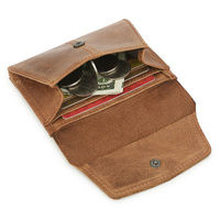 Brown Genuine Leather Women's Wallet -C Multifunctional Coin & Card Holder, Fashionable Card Box in Top-Grade Cowhide thumbnail