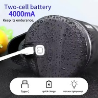 Black Portable Juicer - Rechargeable Outdoor Travel Juice Cup with Six Blades, Multifunctional Smoothie Maker thumbnail