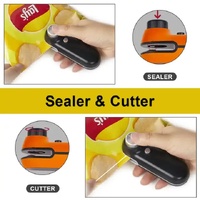 Black Portable Mini Food Vacuum Sealer - Convenient Household Snack Bag Sealing Machine thumbnail