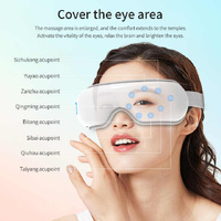 Pink Air Compression Eye Massager, Heated Eye Massager with Vibration & Bluetooth Music, Portable Eye Care Device thumbnail