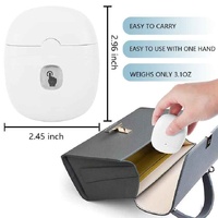 White Automatic Electric Nail Trimmer with LED Light, Rechargeable Nail Clipper and File for Adults & Kids, Portable Nail Care Device thumbnail