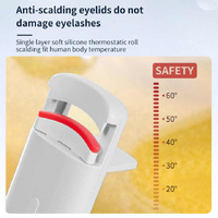 Light Blue Electric Heated Eyelash Curler, Portable Rechargeable Lash Curler, Long-Lasting Eyelash Curling Tool thumbnail