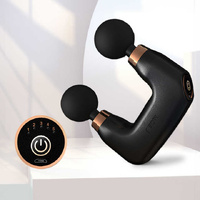 White Dual-Head Mini Massage Gun - Portable Professional Muscle Relaxation Device with 5-Speed Adjustment for Deep Tissue Recovery and Pain Relief thumbnail