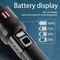 Carton Box Rechargeable High-Power Emergency Flashlight – Super Bright Portable Outdoor Patrol Torch with Digital Display thumbnail