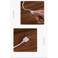 Silver Glass Mountain Ambient Night Light - USB Rechargeable Touch Control Bedside Lamp - Adjustable 3-Color Light thumbnail