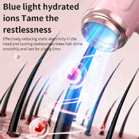 White Wireless Hair Dryer with Cold & Hot Air, Portable Large-Capacity Rechargeable Ionic Dryer, Fast-Drying, Lightweight and Compact for Home and Tra thumbnail