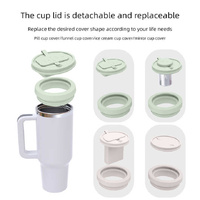 Off White 40oz Silicone Replacement Coffee and Pill Mug Lid - BPA-Free, Leak-Proof, Dishwasher Safe thumbnail