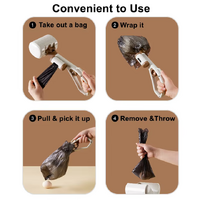 Yellow Portable Dog Poop Scooper with Large 9.5cm Opening, Ergonomic Handle, Lightweight 320g Pet Waste Picker for Outdoor Walks thumbnail