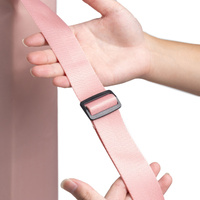 Pink Durable Yoga Mat Carry Bag - Multi-Functional Fitness Backpack with Wet Pocket(Mugs are filming props, not included) thumbnail