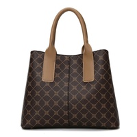 Brown Retro Fashion Handbag – Elegant Tote with Large Capacity for Work and Daily Use thumbnail