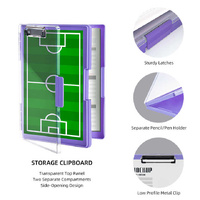 Red A4 Plastic Document Storage Clipboard - Portable and Durable thumbnail