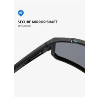 UV400 Sports Sunglasses with Polarized TAC Lens - Black/Red thumbnail