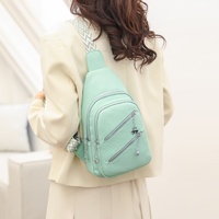 Waterproof Crossbody Sling Bag with Adjustable Strap - Purple thumbnail