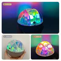 3W LED Acrylic Crystal Ball Night Light with Adjustable Colors - USB Powered thumbnail