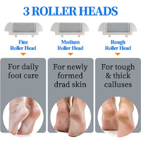 Rechargeable Electric Callus Remover with Adjustable Speeds and LED Display Dark Blue thumbnail