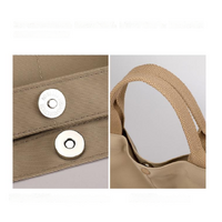 Apricot Minimalist Nylon Tote Bag with Adjustable Shoulder Strap, Large Capacity thumbnail