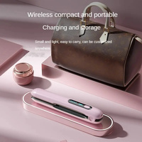 Green Wireless Rechargeable Hair Straightener with 5000mAh Battery - Portable Design & Adjustable Temperature thumbnail