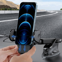 360° Adjustable Car Phone Holder - Dashboard and Air Vent Mount（S161+CF26） thumbnail
