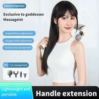 White Portable Elbow Massage Gun - 1200 mAh Muscle Relaxation Tool thumbnail