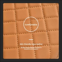 GT-6 Embroidery Beige ,Multifunctional Car Armrest Storage Box Cushion - Universal Fit with Cup Holder and Tissue Dispenser thumbnail