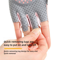 Gray/M Size Women's Non-Slip Breathable Sports Gloves - Lightweight and Shock-Resistant Fitness Gloves thumbnail