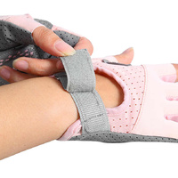 Pink/L Size Women's Non-Slip Breathable Sports Gloves - Lightweight and Shock-Resistant Fitness Gloves thumbnail