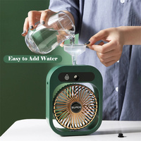 Portable USB Rechargeable Misting Fan - Compact Personal Fan with Cooling Spray - White Colors thumbnail