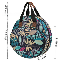 Grey Multi-Pocket Embroidery Storage Bag - Oxford Cloth Handbag Organizer for Cross-Stitch and Thread Storage thumbnail