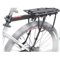 Universal Adjustable Bicycle Rear Cargo Rack - Durable Aluminum Alloy Luggage Carrier thumbnail