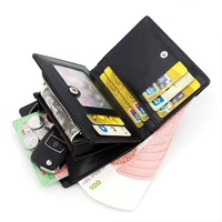 Black Men’s RFID Blocking Leather Wallet - Slim and Compact Design thumbnail