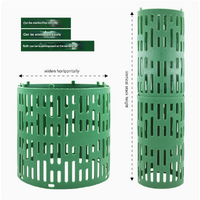 Grey Tree Guard Protector Roll (6 pieces/set) - Durable Plastic Garden Barrier for Plant Protection thumbnail
