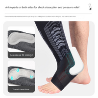 L White A pair Compression Sports Calf Sleeves with Silicone Shock Absorption - Protective Leg Support for Running and Training thumbnail