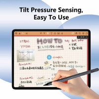 White Stylus Pen for iPad (2018 & Later) - Tilt Pressure, Magnetic Attachment, LED Battery Indicator, Type-C Rechargeable thumbnail