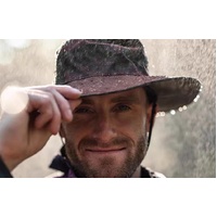 Black Outdoor Waterproof Wide-Brim Rain Hat - Heavy-Duty Rain Protection thumbnail