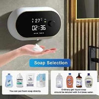 White Gel Model Wall-Mounted Automatic Liquid Soap Dispenser with LED Display thumbnail