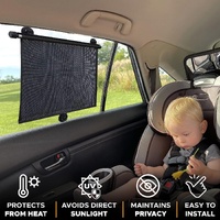 2 PCS Car Side Window Sunshade Protector, UV Protection and Heat Blocker 50x50cm thumbnail