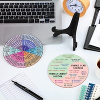 2 PCS for Each One Purple Emotion Wheel and Control Circle with Display Stands for Personal Development thumbnail