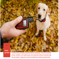 Orange Remote Dog Training Collar with Adjustable Shock and Vibration - Rechargeable, Waterproof, 2 Channels for Small to Large Dogs thumbnail