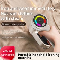 Yellow Mini Electric Iron - Rotating Handheld Garment Steamer, Portable Wrinkle Remover for Clothes, Compact Steam Iron for Home and Travel Use thumbnail