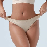 S Grey 3-Pack Seamless Stretch Bikini Panties - Soft & Breathable Women's Underwear thumbnail
