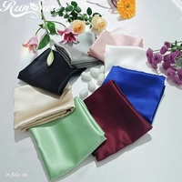Black Luxury Double-Sided Satin Silk Pillowcase - Summer Cooling Polyester Pillow Cover Set(Without Pillow Core) thumbnail