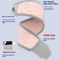 2 Pairs Grey Breathable Sports Wrist Support Wrap - Fitness Gym Wristband for Badminton & Injury Prevention thumbnail