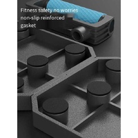 Black Multi-Function Push-Up Board 3-Piece Set with Upgraded Handles, Non-Slip Mat, and Hand Grip for Home Gym and Fitness Training thumbnail