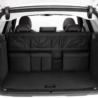Grey Car Trunk Storage Bag - Large Capacity Oxford Cloth Multi-Purpose Hanging Organizer with Mesh Pockets and Backseat Storage thumbnail